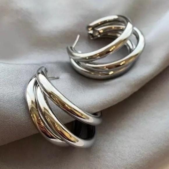 Silver Hoop Earrings